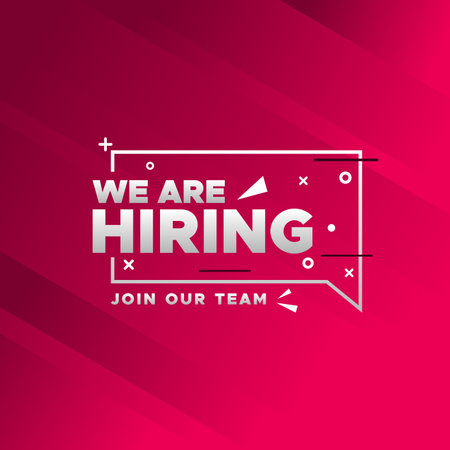 We are hiring for join the team designのイラスト素材