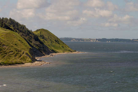 Limfjord beach landscape in Denmarkの写真素材