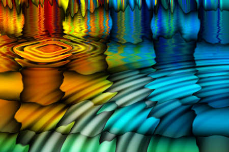 Brilliant colors - Rainbow colors on a glossy surface. Abstract designの写真素材