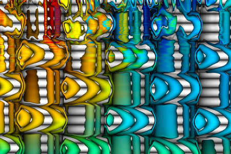 Brilliant colors - Rainbow colors on a glossy surface. Abstract designの写真素材