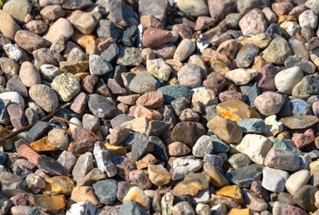 Pebble stone texture background. Pile of pebbles.の写真素材