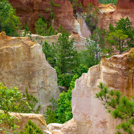 View of the Providence Canyon State Park, United States.の写真素材