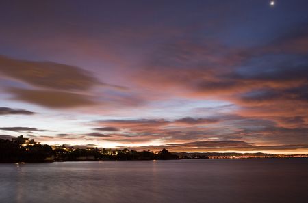 Night Sky over Aucklandの写真素材