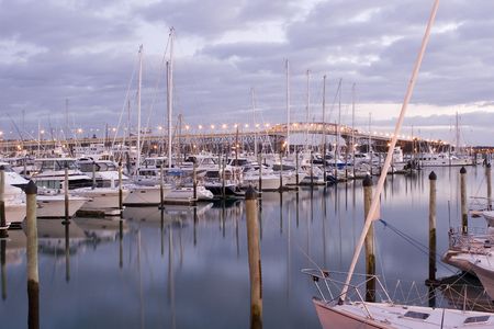 Sunrise over Westhavenの写真素材