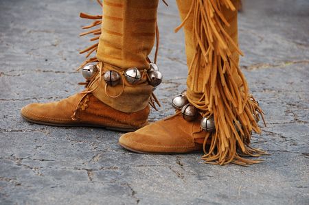 Native American  shoesの写真素材