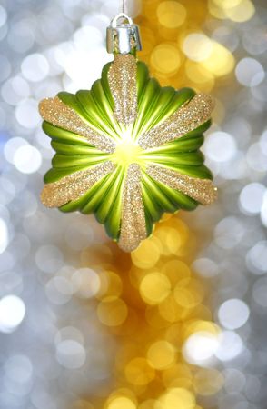 Close-up of Christmas decorationの写真素材