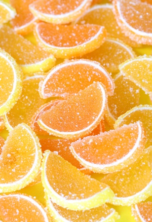 Close-up of fruit candy.Sweet food.の写真素材