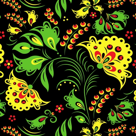 Illustration of traditional Russian ornamentのイラスト素材