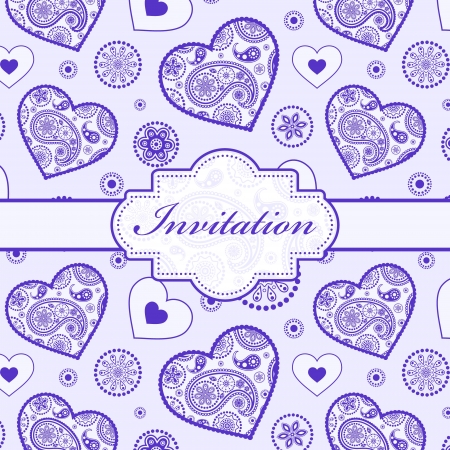 Vector illustration of  invitation card   or place your text のイラスト素材