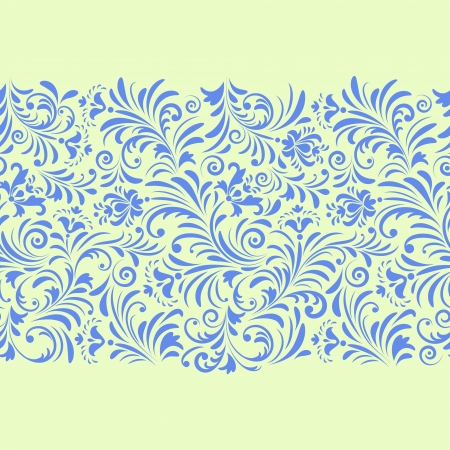 Vector illustration of seamless pattern with abstract flowers.Floral backgroundのイラスト素材