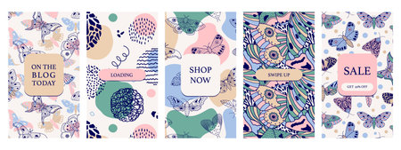 set of flyers