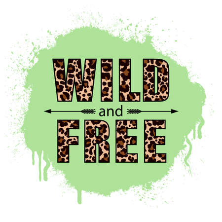 Wild and free.のイラスト素材