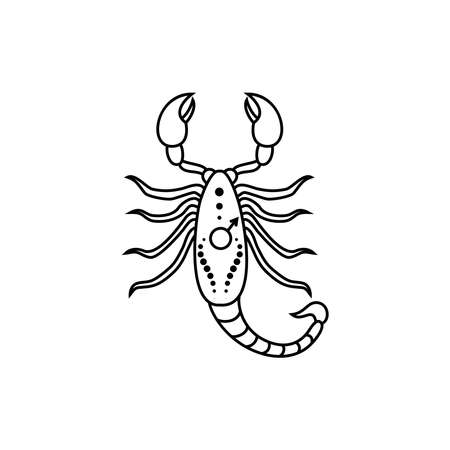 Scorpio zodiac signのイラスト素材