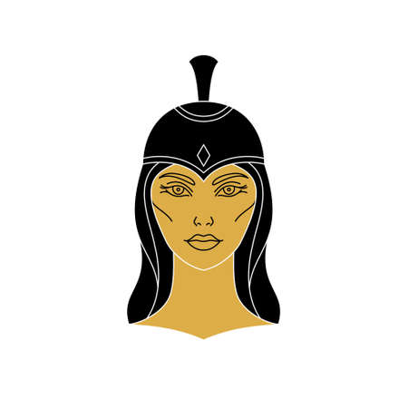 Greek goddess Athenaのイラスト素材