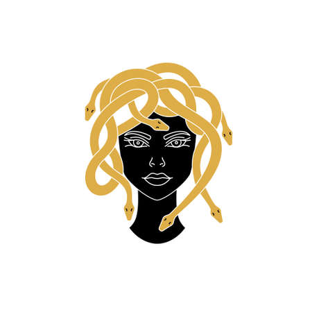 Mythical character of Medusa gorgon.のイラスト素材