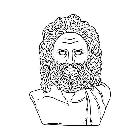 Greek god Zeusのイラスト素材
