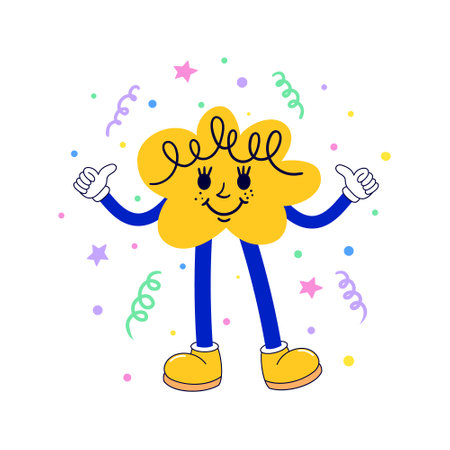 Cartoon cute characterのイラスト素材