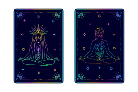 Tarot card temperance.のイラスト素材