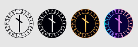 Scandinavian rune Nauthizのイラスト素材