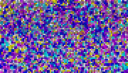 Colorful pattern of small circles on a dark blue background.のイラスト素材