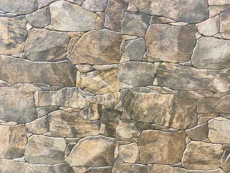 Beautiful stone texture in the garden.