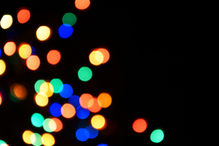 Christmas blur light bokeh abstract background in vintage conceptの写真素材