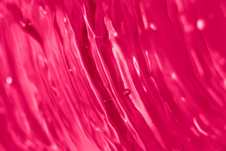 Viva Magenta gel texture. Monochrome trendy colour background. Gel texture monochrome. Trendy color 2023.の写真素材