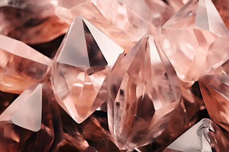 Peach fuzz crystal closeup texture. Trending color 2024. High quality photoの素材