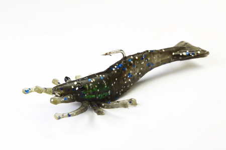 Fishing lure with white backgroundの写真素材