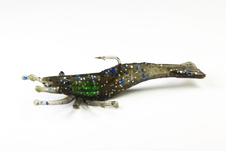 Fishing lure with white backgroundの写真素材