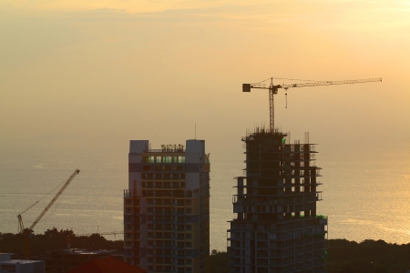 Construction craneの写真素材