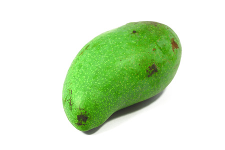 Green mangoes with white の写真素材