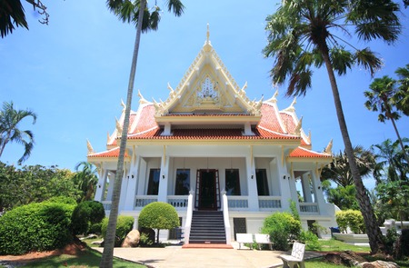 Yansangwararam temple in thailandの写真素材