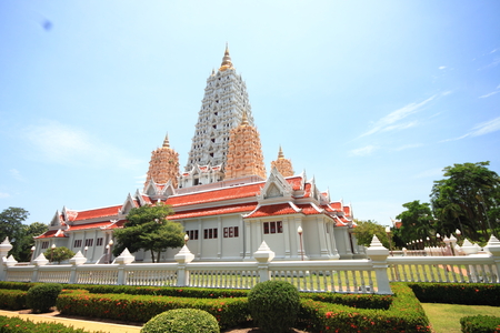 Pagoda of temple in Thailandの写真素材