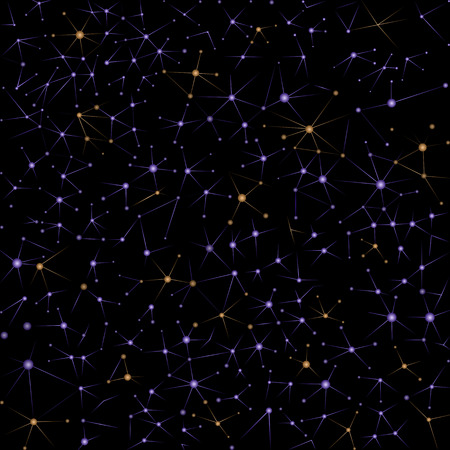 Abstract futuristic modern seamless pattern.  Rhombus, Triangles and Circles in Nodes.  Illustration concept of digital vector design technologyのイラスト素材