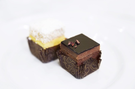 Two exclusive handmade cakes   tarts の写真素材