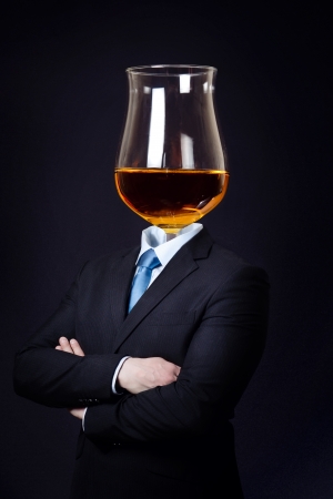 Business concept or drinking problem の写真素材