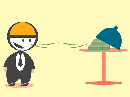 Hungry Moneyのイラスト素材