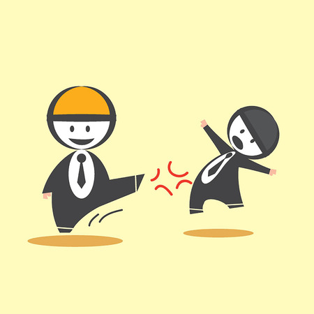 Kick Business Manのイラスト素材