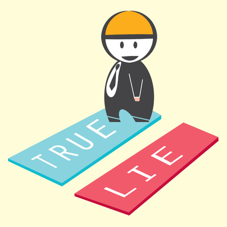 Businessman stay trueのイラスト素材