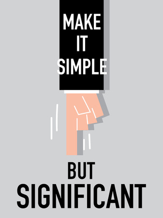 Word MAKE IT SIMPLE vector illustrationのイラスト素材