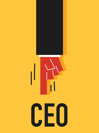 Word CEO vector illustrationのイラスト素材