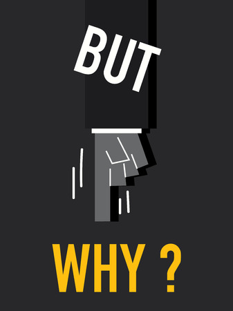Words BUT WHYのイラスト素材