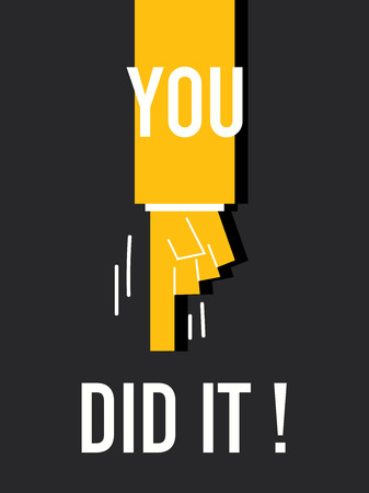 Words YOU DID ITのイラスト素材