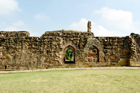 Alauddin Khilji's Tomb at Qutb Complex, New Delhiの写真素材