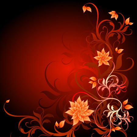 floral decorativeのイラスト素材