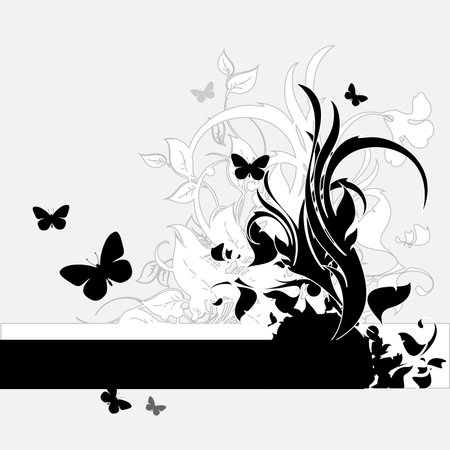 floral backgroundのイラスト素材