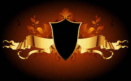 ornamental shieldのイラスト素材