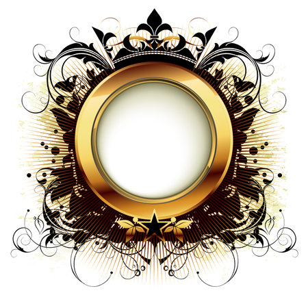 ornamental shieldのイラスト素材