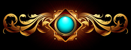 ornamental shieldのイラスト素材